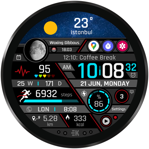 Realistic Info - Watch Face