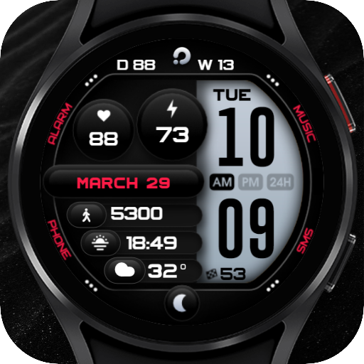 PRIME 015 - Digital Watch Face