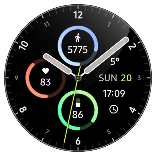 Awf Sporty Analog: Watch face