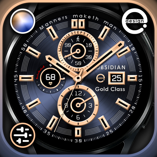 OBSIDIAN Gold Class watch face