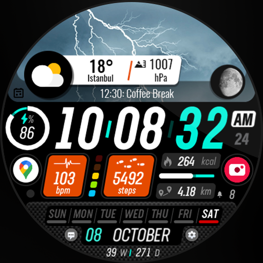 Sharper Clock - Watch Face