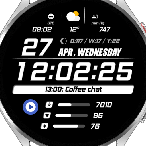 WFP 243 Digital watch face