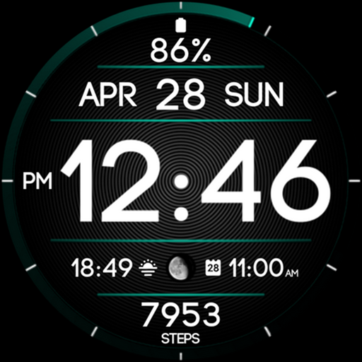 Modul Class digital watch face