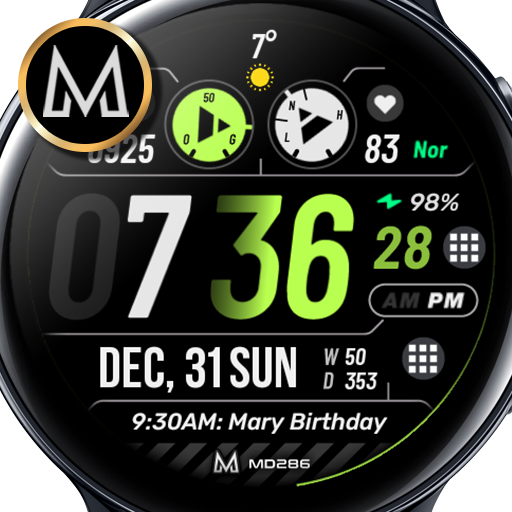 MD286: Digital watch face