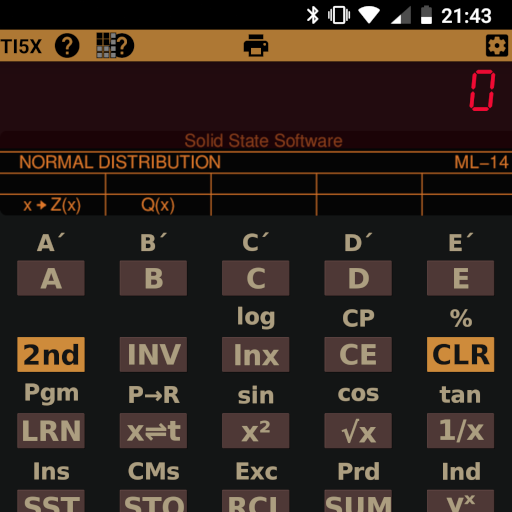 Emulator for TI-59 Calculator