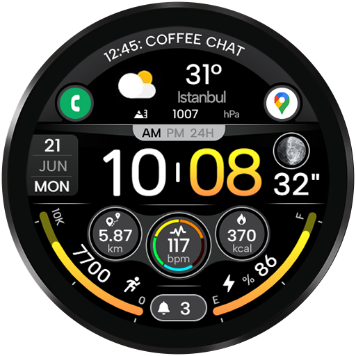 Digi Dash Clock - Watch Face