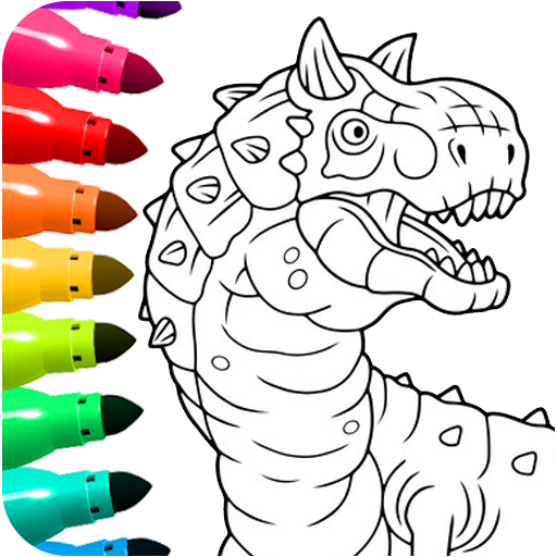 Dinosaur Coloring Book Glitter