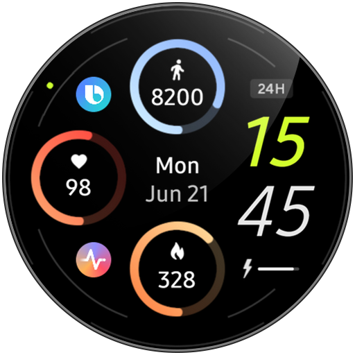 Awf Sporty Digital: Watch face