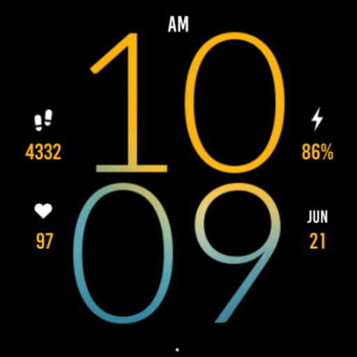 Fresh Yellow Light Watch Face