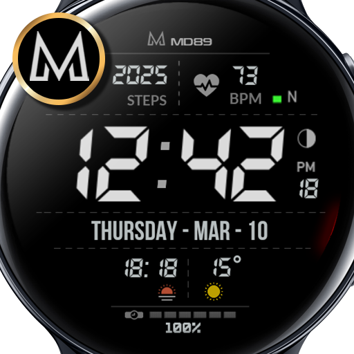 MD89 Minimal Digital watchface