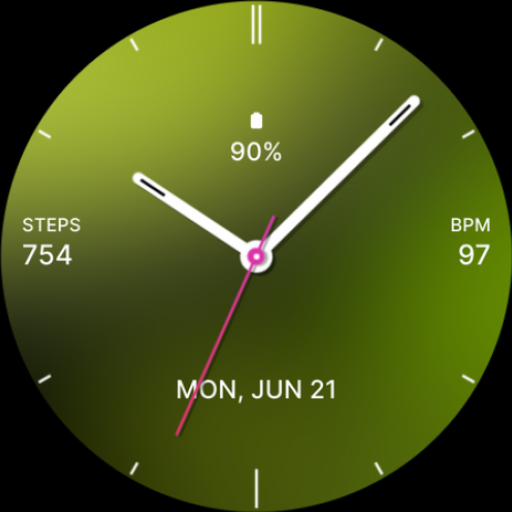 Beauty Green Watch Face