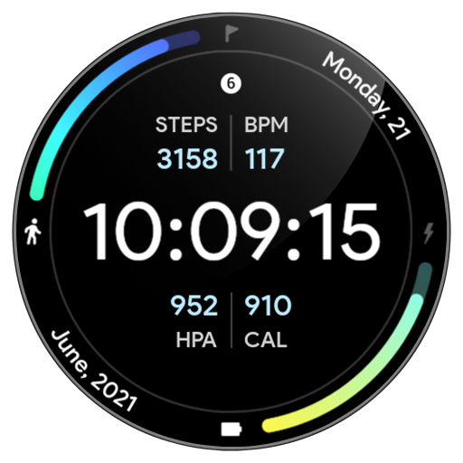 Awf Fit Dashboard: Watch face