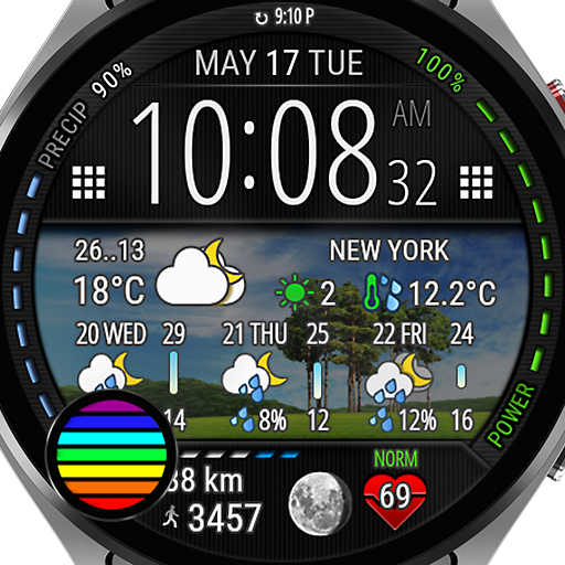 Digital Weather Watch face P2