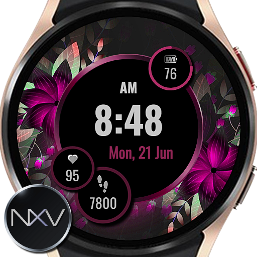 NXV85 Flora Bloom Watch Face