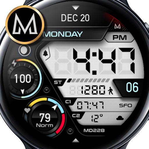 MD228: Digital watch face