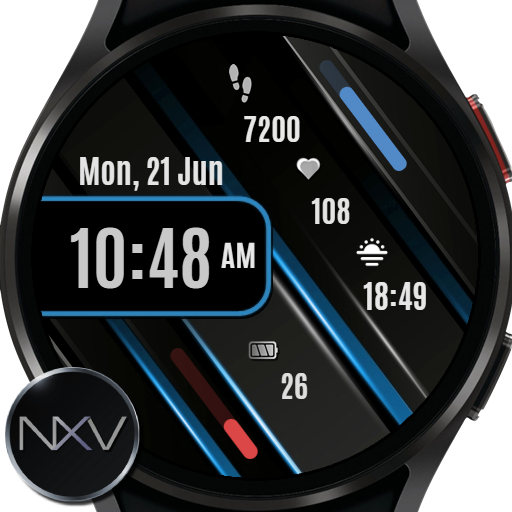 NXV87 Modern Watch Face