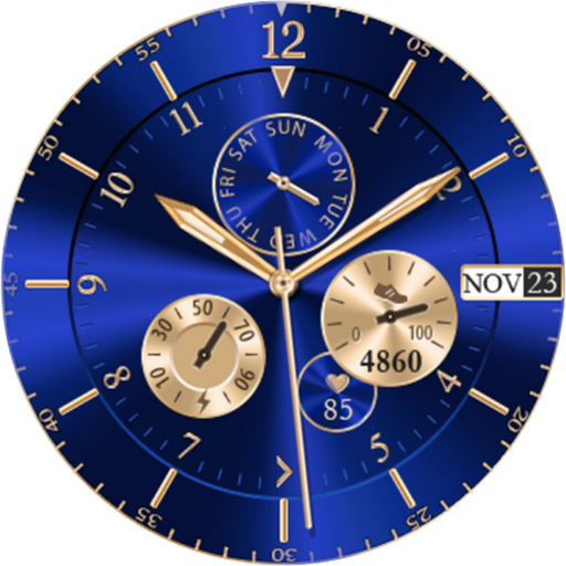 Blue Glossy Watch