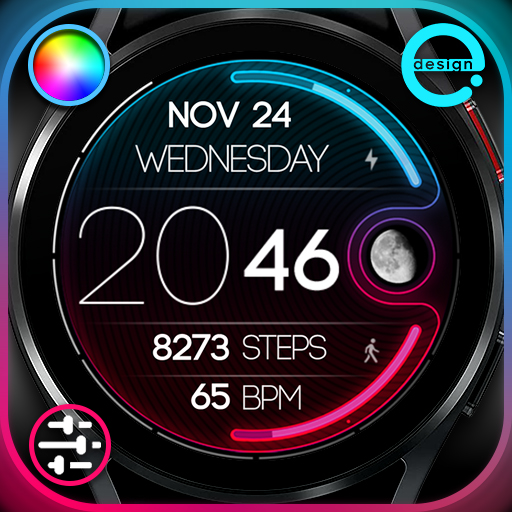 NEON Lunar - watch face