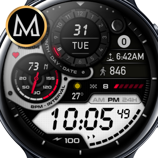 MD204 - Digital watch face