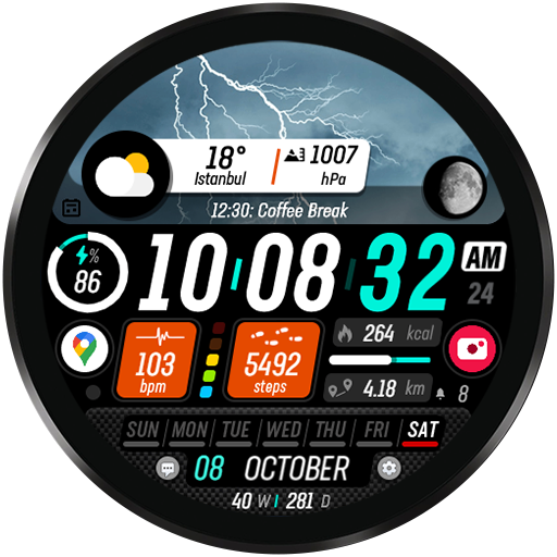 Sharper Clock - Watch Face