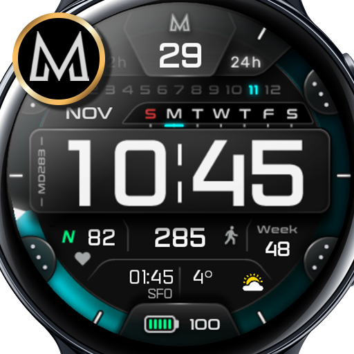 MD283 3D Digital watch face