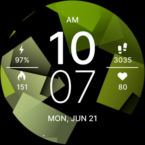 Fresh Green Fit Watch Face